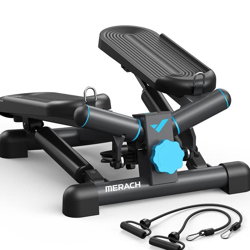 Steppers for Exercise, Space-saving Stair Stepper with Resistance Bands