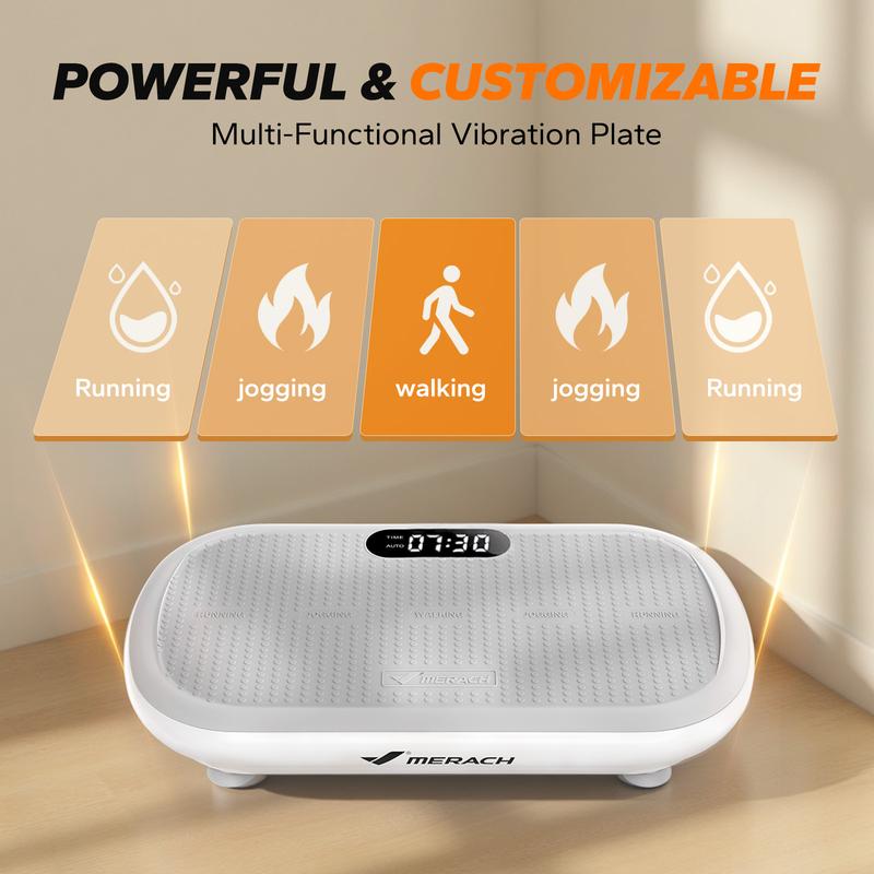Vibration Plate Exercise Machine, Full Body Workout Platform