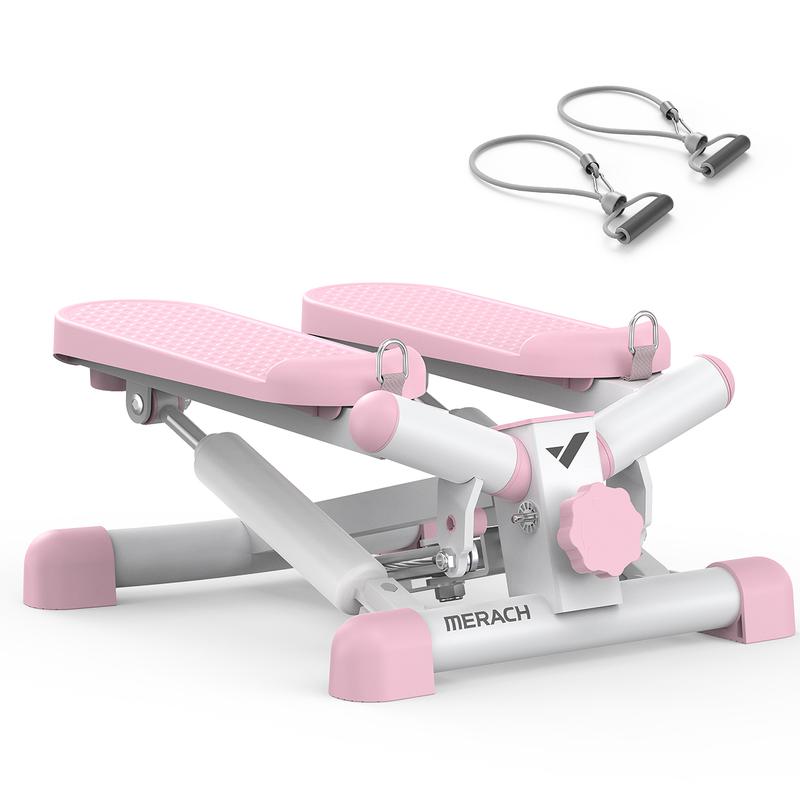 Steppers for Exercise, Space-saving Stair Stepper with Resistance Bands