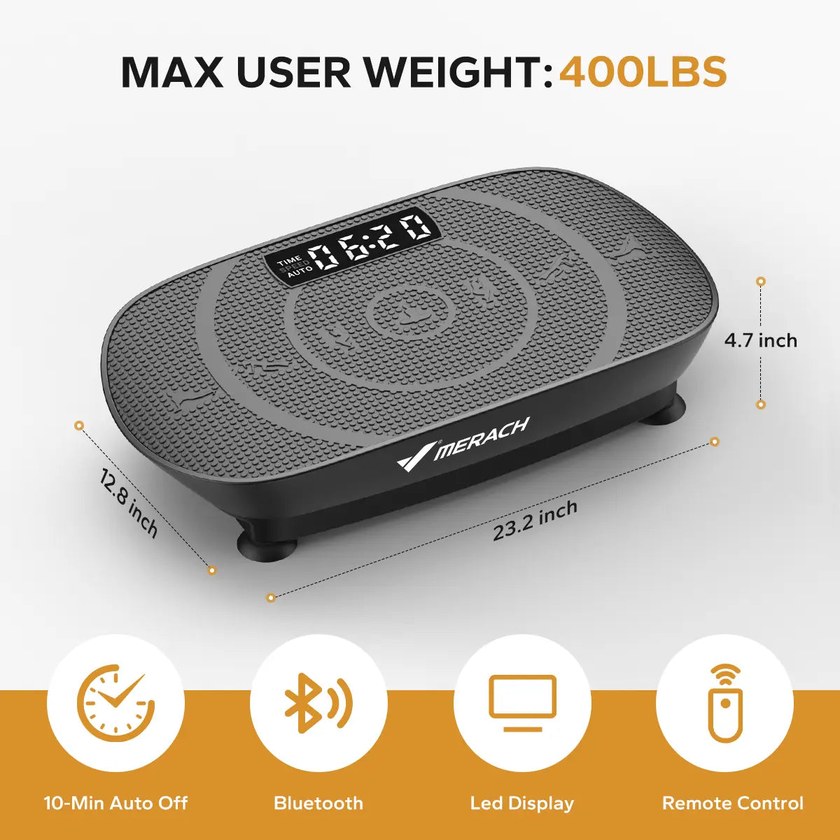 Vibration Plate Exercise Machine, Full Body Workout Platform
