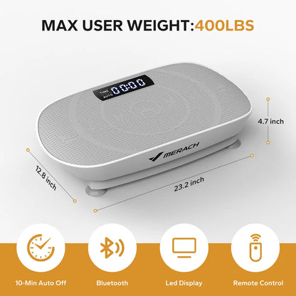 Vibration Plate Exercise Machine, Full Body Workout Platform