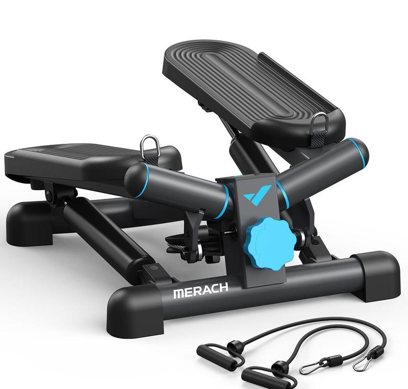 Steppers for Exercise, Space-saving Stair Stepper with Resistance Bands