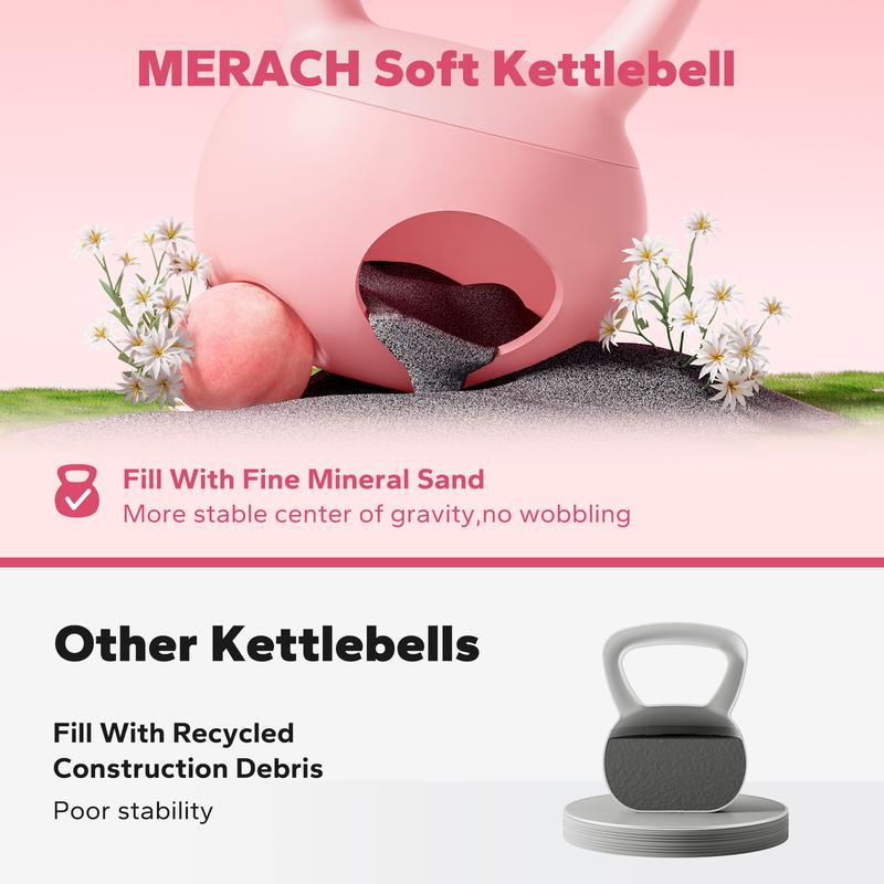 Soft Kettlebell with Handle for Weightlifting Conditioning Strength and Core Training